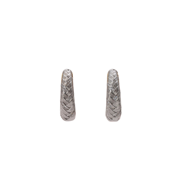 Éternelle Simple · Pavé Huggie Hoop Earrings