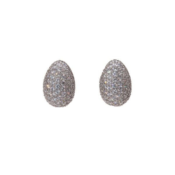 Éternelle Simple · Pavé Teardrop Stud Earrings