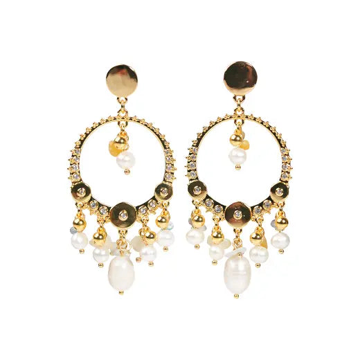 Melted Relic · Baroque Charm Hoops Earrings