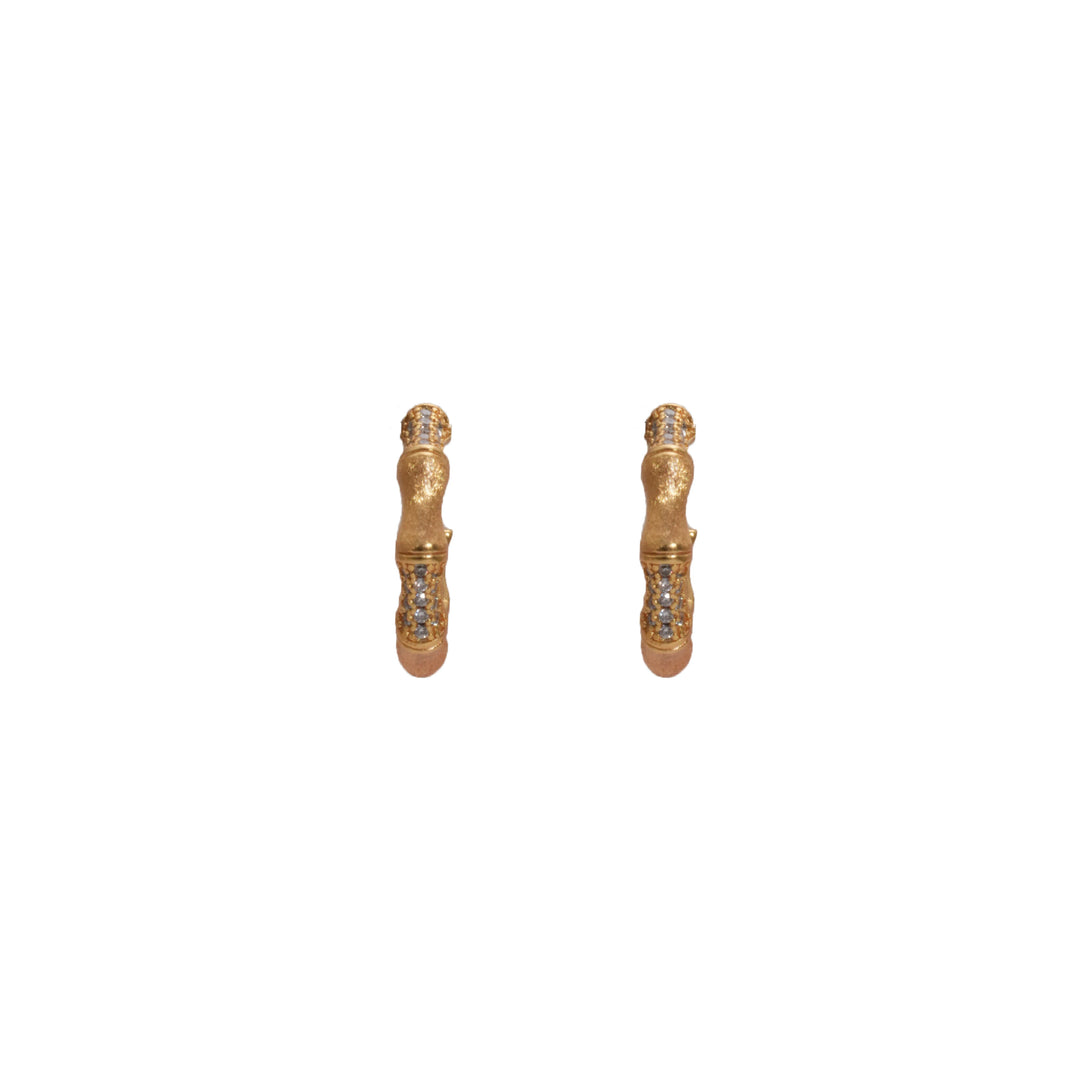 Éternelle Simple · Bamboo Node Earrings