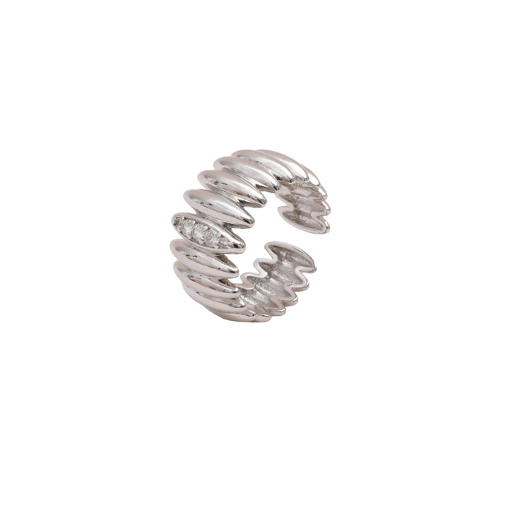 Éternelle Simple · Dome Crystal Wide Ring