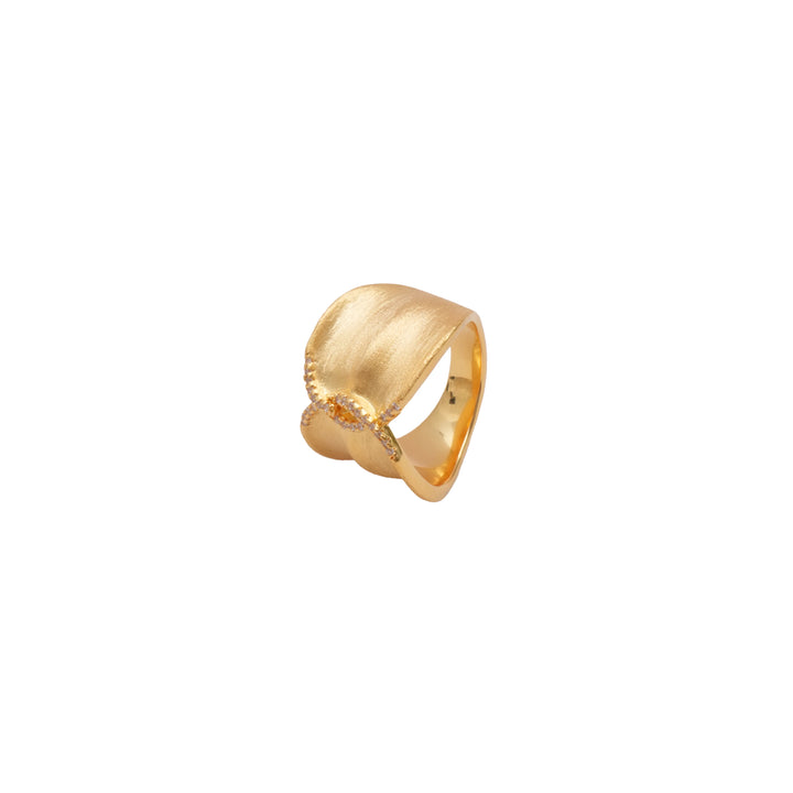 Éternelle Simple · Cross X Wide Cuff Ring