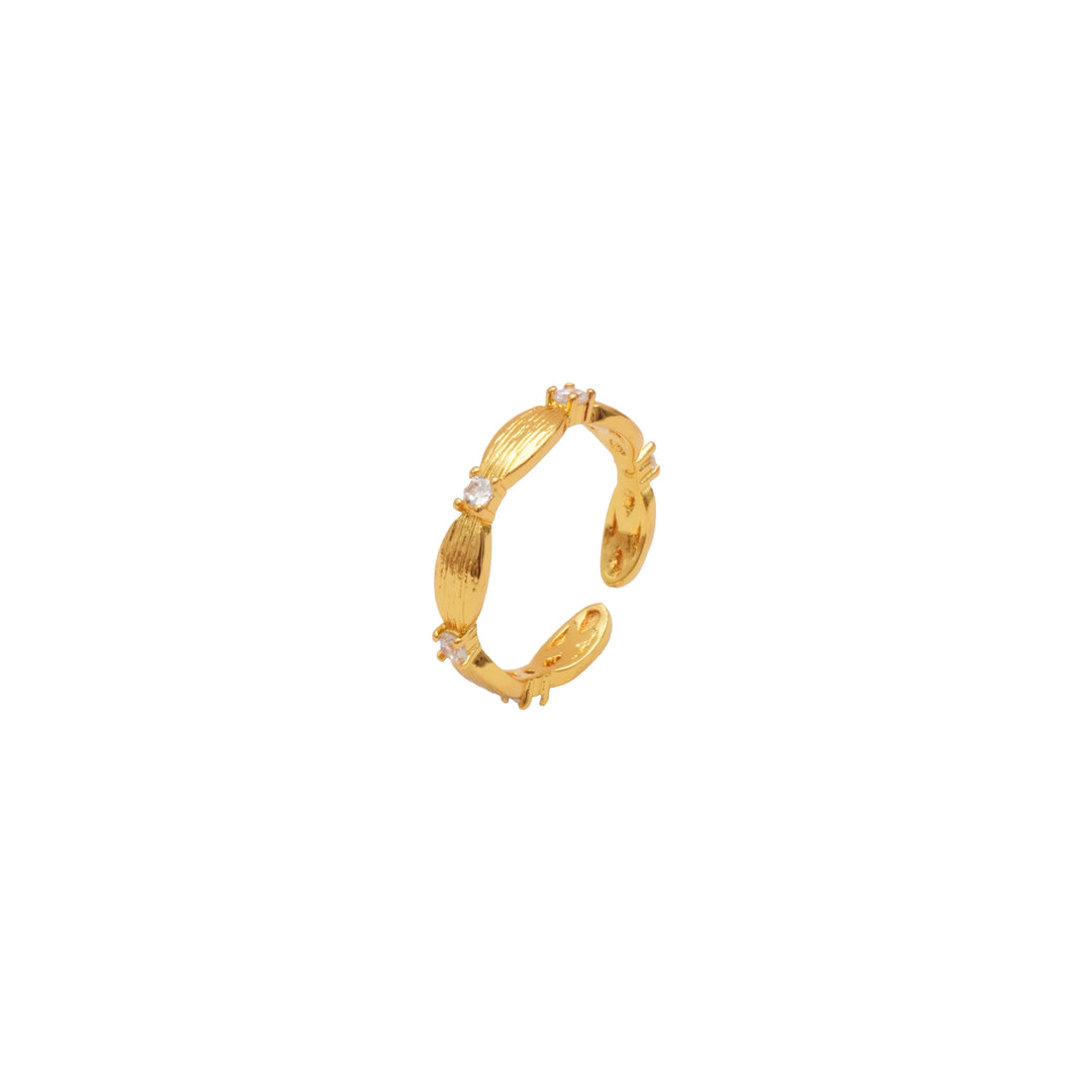 Éternelle Simple · Engraved Crystal Ring