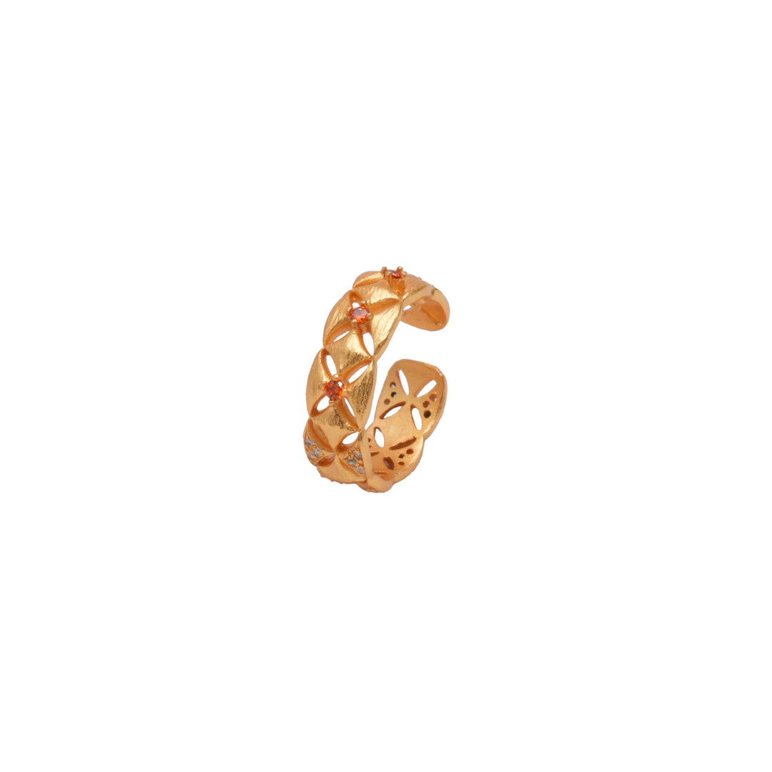 Éternelle Simple · Four-Petal Floral Cutout Ring