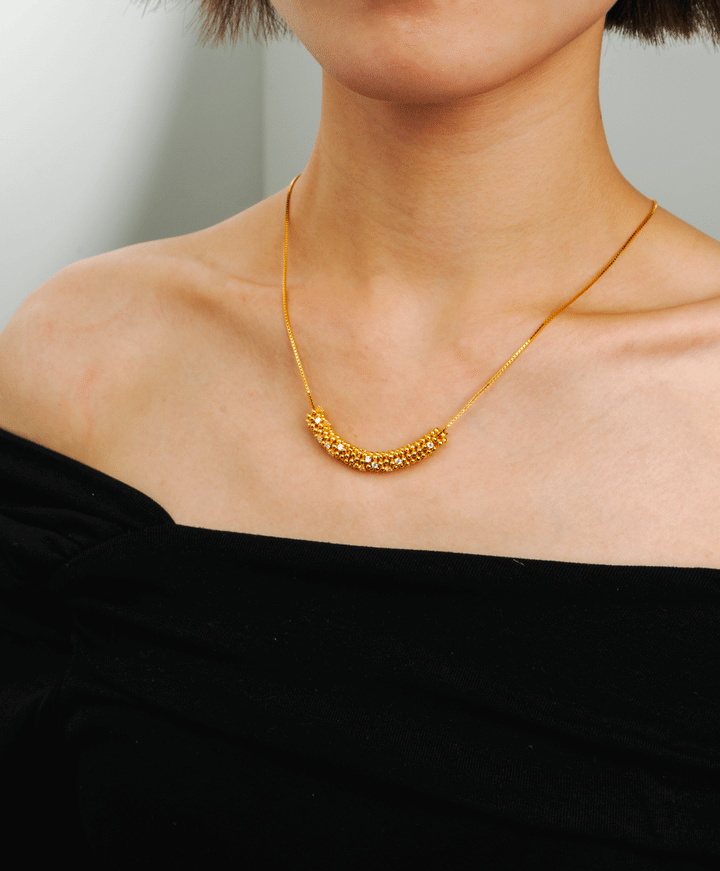 Wheat's Cascade Necklace in 925 Sterling Silver - BE FRUITFUL