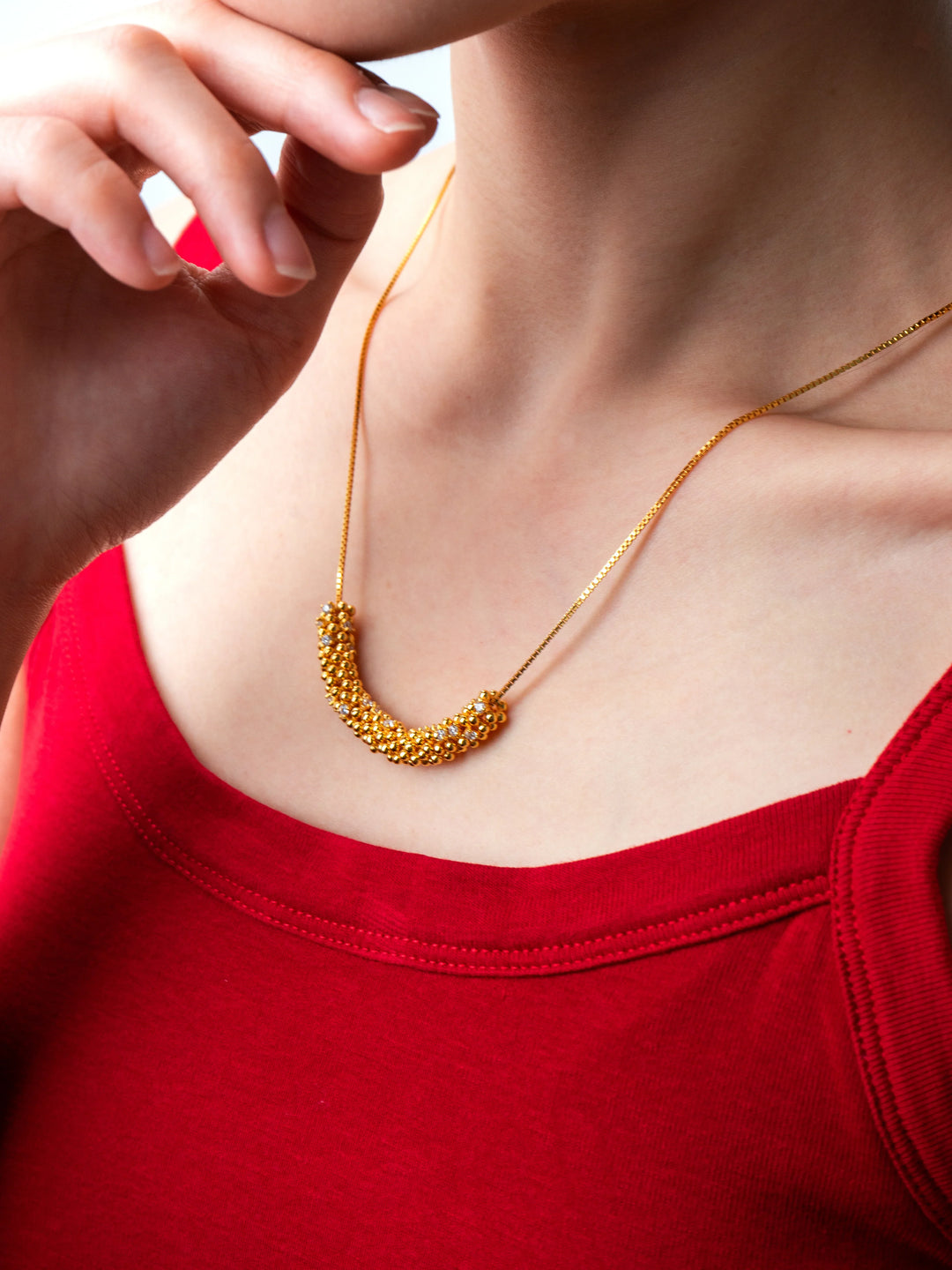 Wheat's Cascade Necklace in 925 Sterling Silver - BE FRUITFUL