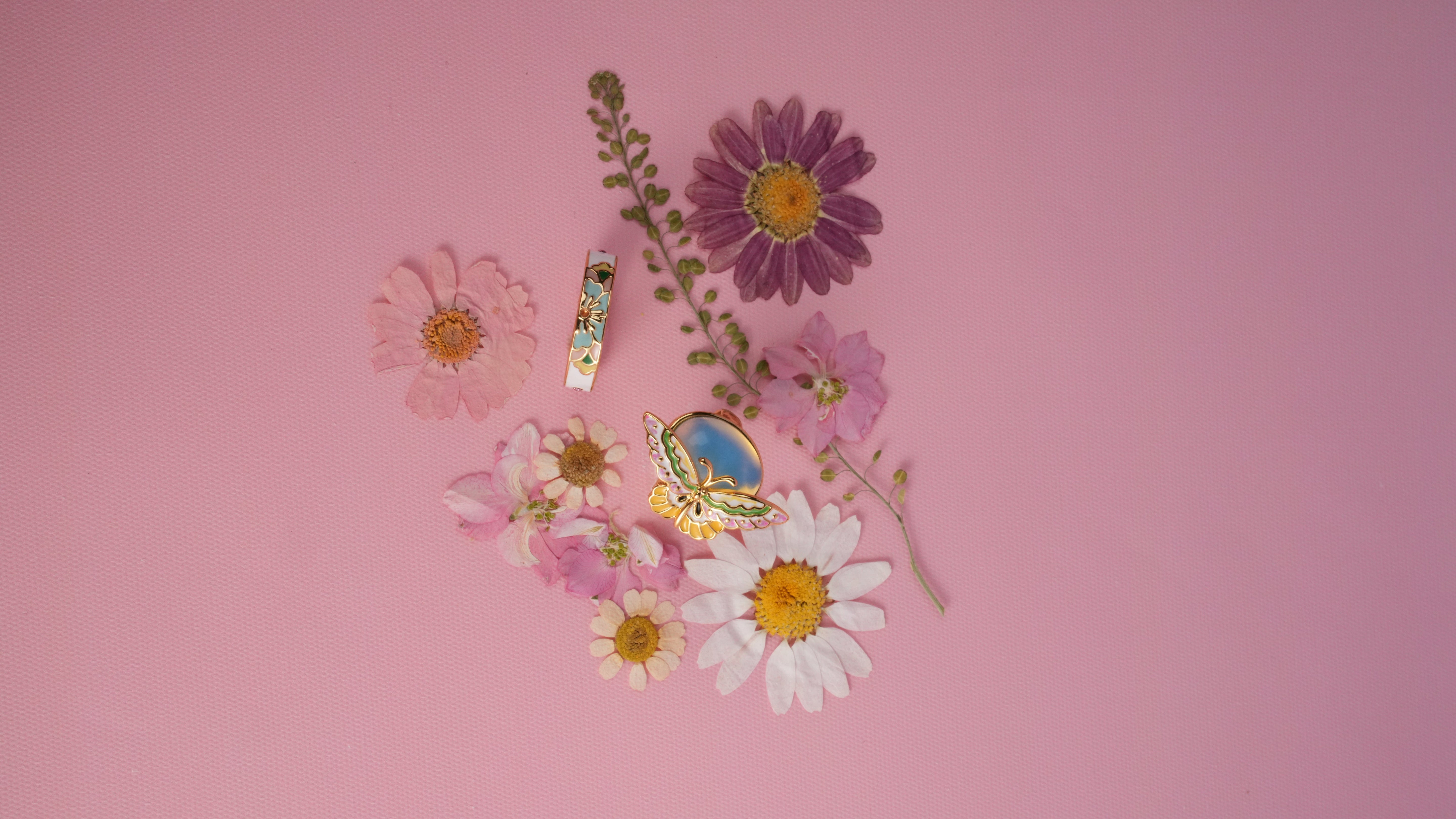 Oriental aesthetic enamel jewelry collection